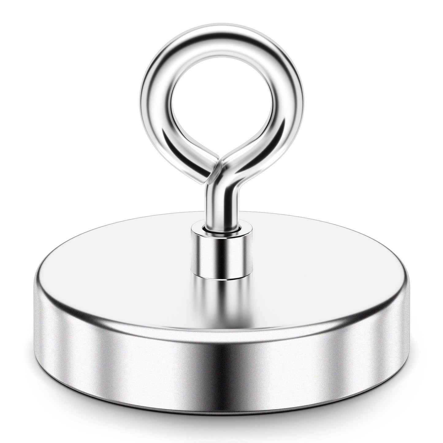 FINDMAG Super Strong Fishing Magnet, 1000 lbs Pulling Force, Neodymium Rare Earth Magnet with Countersunk Hole Eyebolt, Large Magnet for Remover, Diameter 3.54 inch(90 mm)